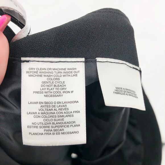 KASPER Women's Classic Pencil Skirt Size 4 Black Crepe Stretch Lined NWT - Picture 12 of 15